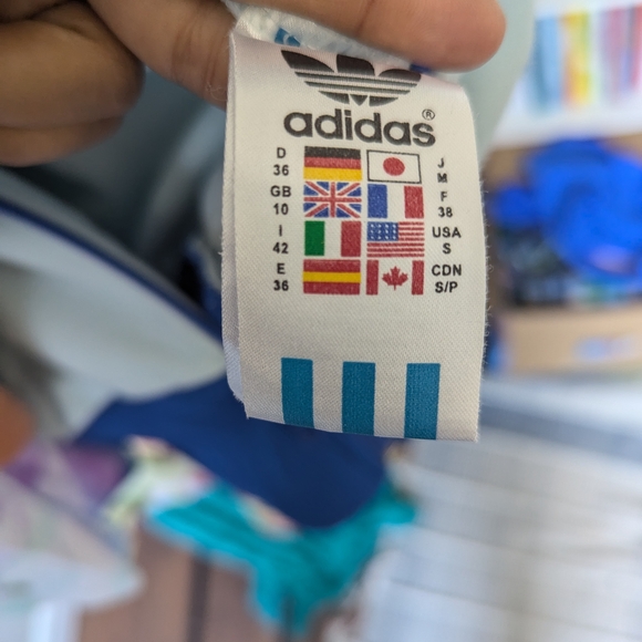 Vintage Adidas Blue and White Track Jacket - Picture 6 of 6